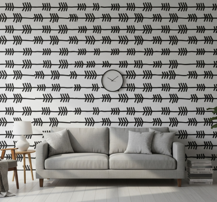 Moderne behangpapier arendpatroon ontwerp - TenStickers