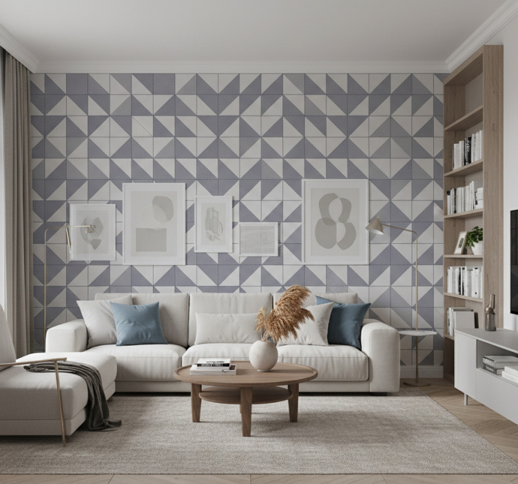 Moderne behangpapier geometrisch patroon harmonie - TenStickers