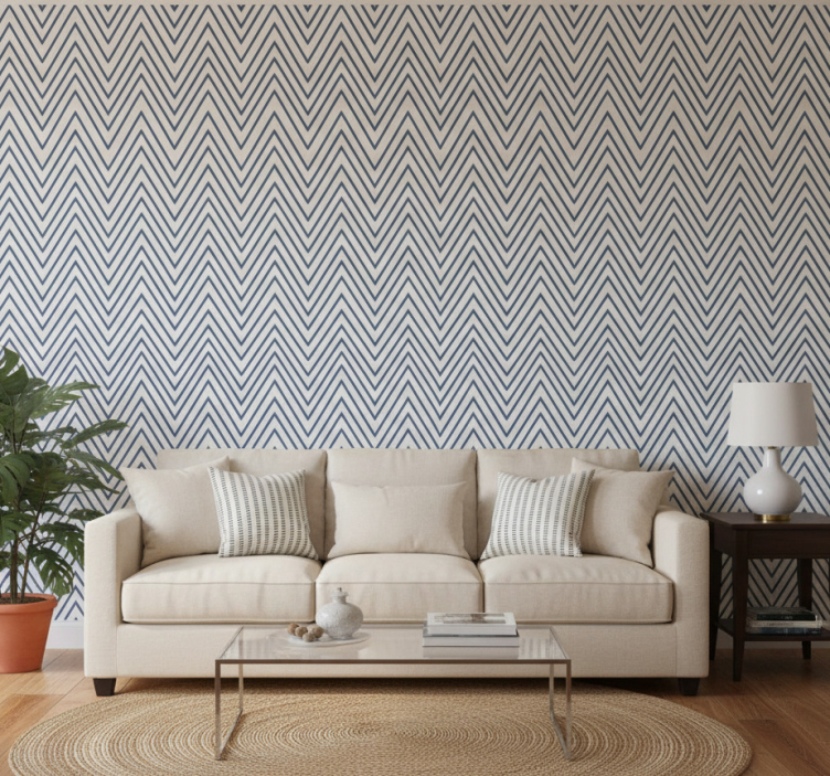 Moderne behangpapier hampton stijl lijnpatroon - TenStickers