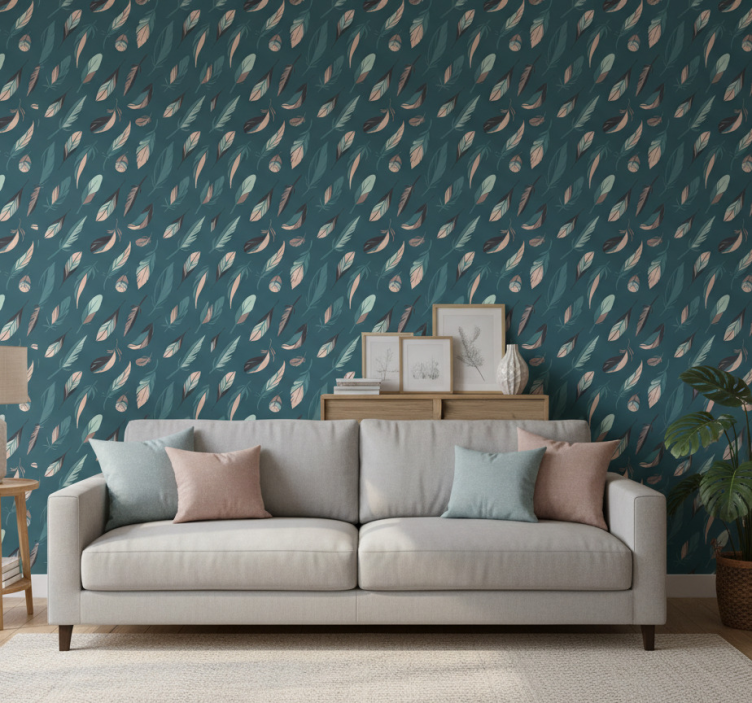 Moderne behangpapier handgetekend vintage naadloos - TenStickers