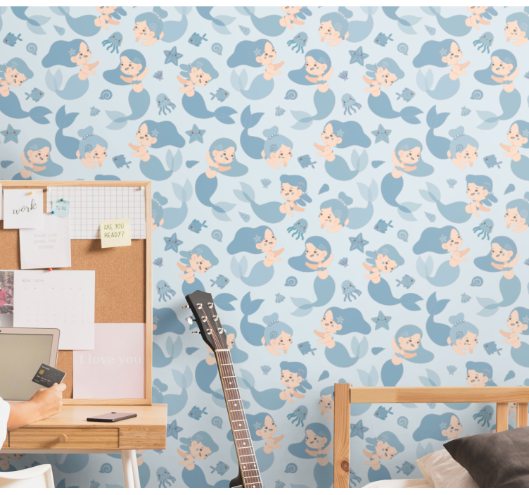 Onderwater fantasie behangpapier kinderkamer - TenStickers