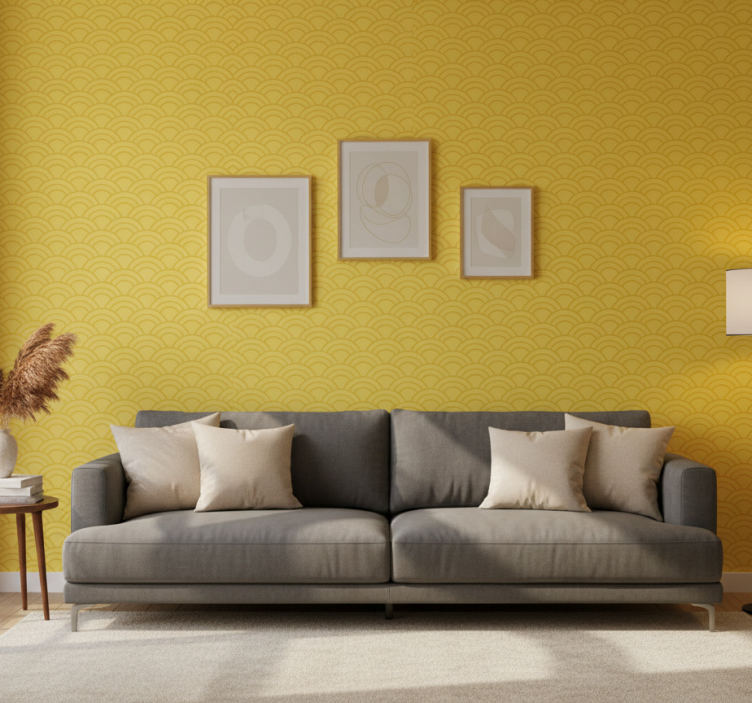 Sierlijk behang golvende motief - TenStickers