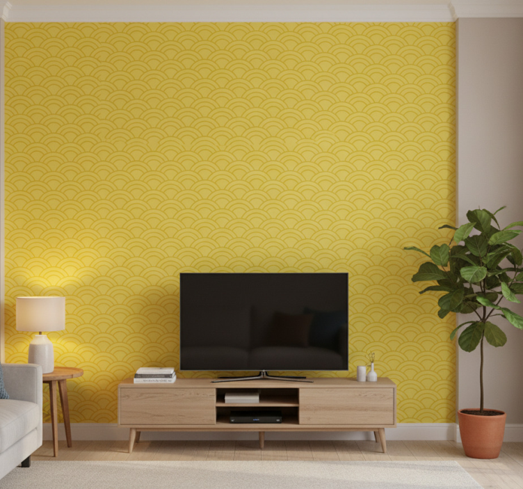 Sierlijk behang verlichtend pantone patroon - TenStickers