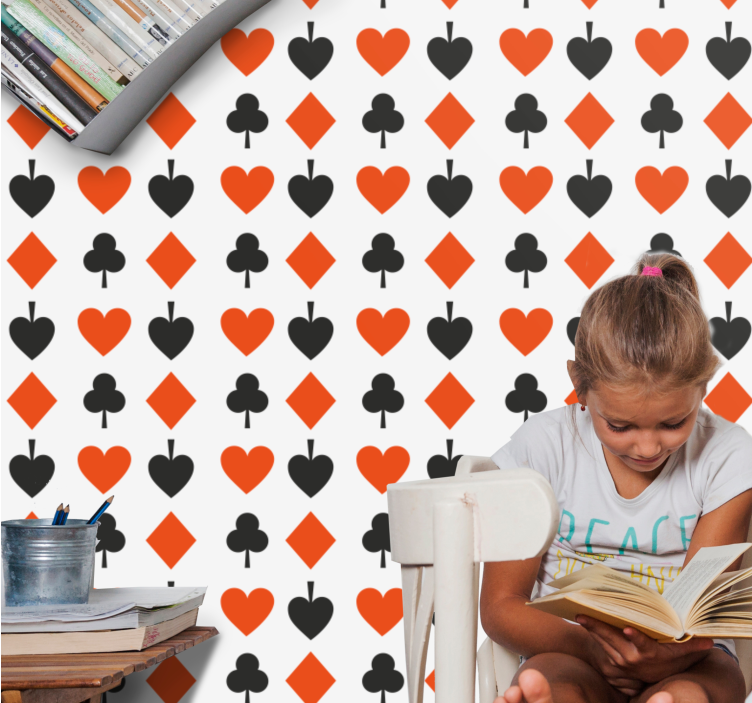 Speels vormenpatroon stippenbehang - TenStickers