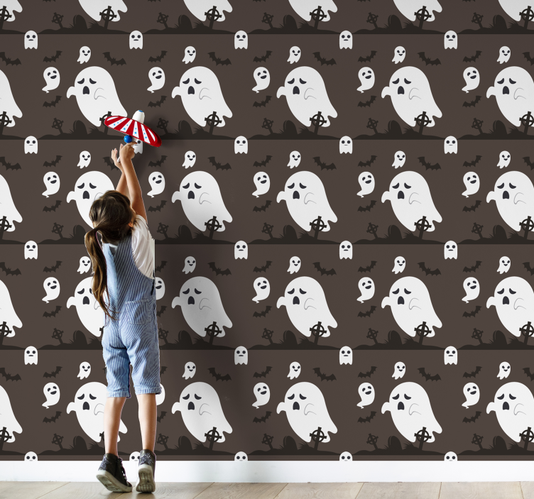 Spookachtige angsten halloween behang - TenStickers