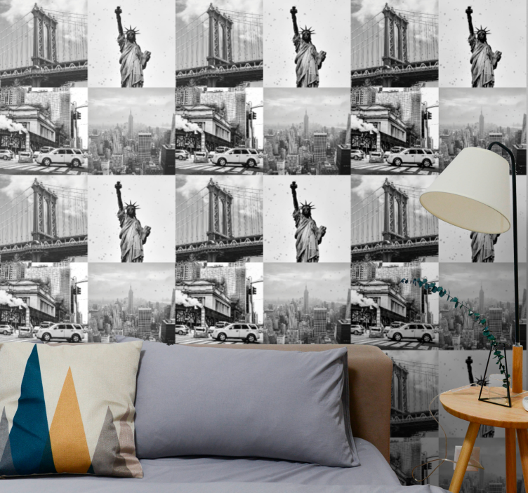 Stedelijke montage new york behang - TenStickers