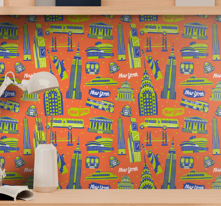 Stedelijke bezienswaardigheden new york behang - TenStickers