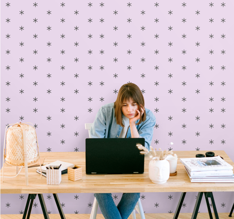 Sterrenaccentmuur behang sterren - TenStickers