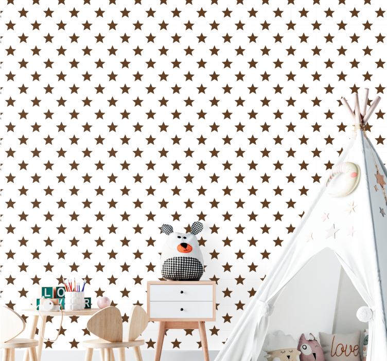 Sterrenrijke ruimte behang sterren - TenStickers