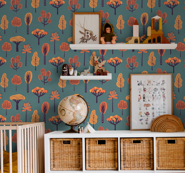 Stijlvolle Botanische Motieven behang boom - TenStickers