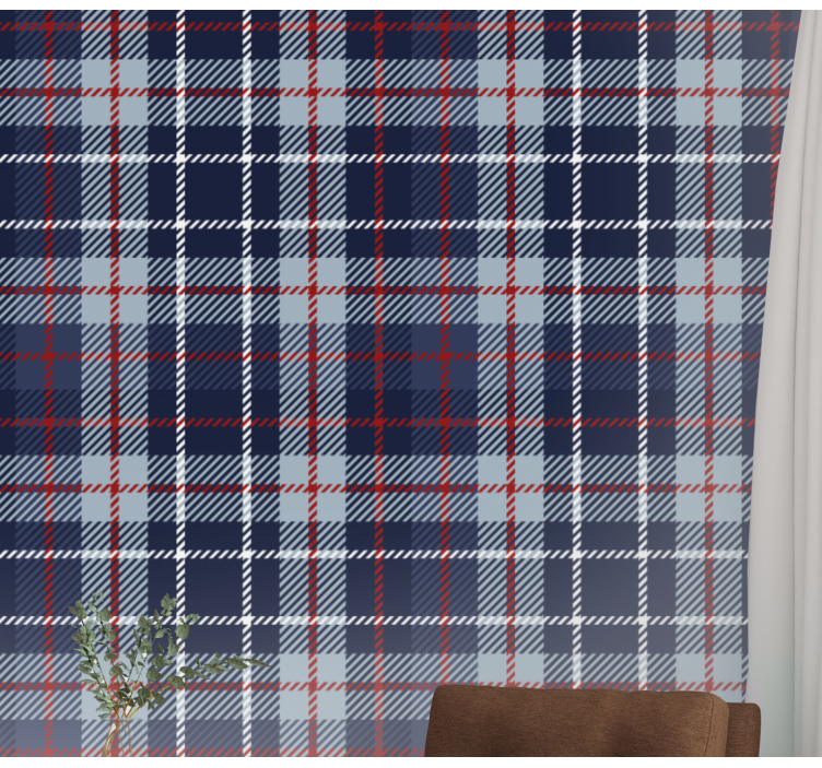 Tartan plaid behang tegels - TenStickers