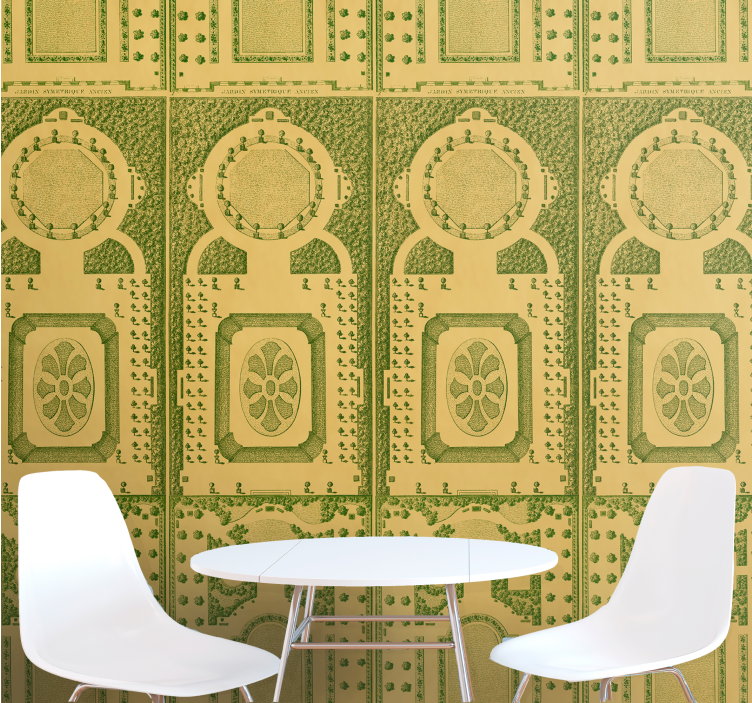 Tuinlandschapsontwerp behangpapier natuur - TenStickers