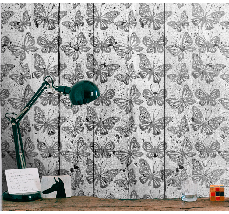 Vlinder afdruk vlinders behang - TenStickers