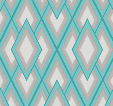 Harmonieuze diamantpatronen behang geometrisch - TenStickers