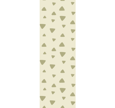 Eenvoudig beige patroon behang driehoeken - TenStickers