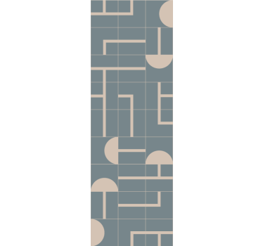 Beige stijlvolle vormen behang geometrisch - TenStickers