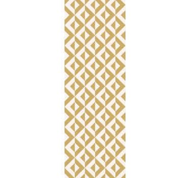 Gouden en witte driehoekenmotief behang geometrisch - TenStickers