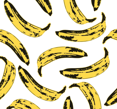 Warhol-bananen behang kunst - TenStickers