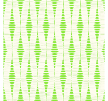 Groene rabaul ikat geometrisch behang - TenStickers