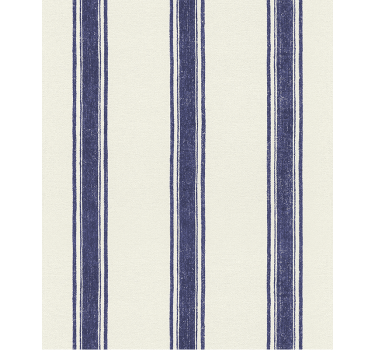 Geometrisch behang verticale lijnen marineblauw - TenStickers
