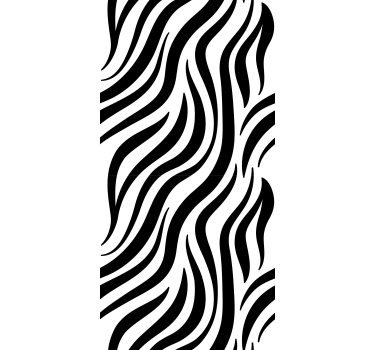 Behang geometrisch zwart-witte zebraprint - TenStickers