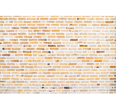Behang baksteen licht horizontaal patroon - TenStickers