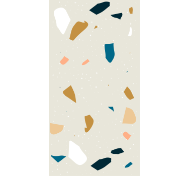 Behang geometrisch terrazzo spetter - TenStickers