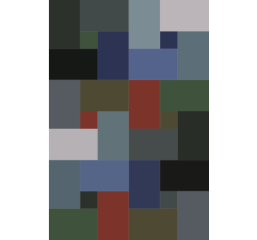 Behang geometrisch blokken - TenStickers