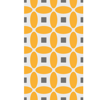 Behang geometrisch met geometrische cirkels - TenStickers