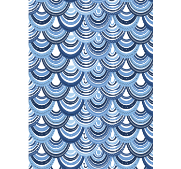 Behang geometrisch golfpatroon - TenStickers