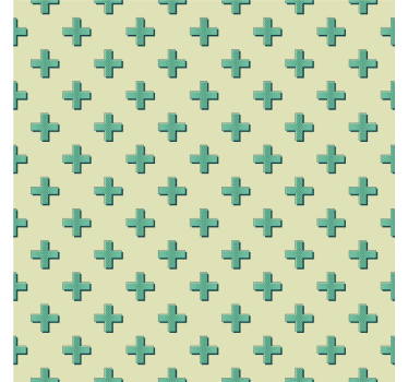 Behang geometrisch mint plus vormen - TenStickers