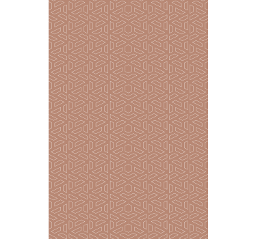 Behang geometrisch stijlvol bruin element - TenStickers