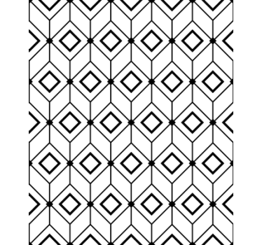 Behang geometrisch moderne diamantelementen - TenStickers