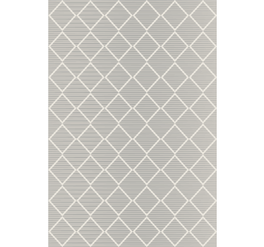 Behang geometrisch diamantpatroon grijs - TenStickers