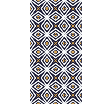 Behang geometrisch diamantvorm patroon - TenStickers