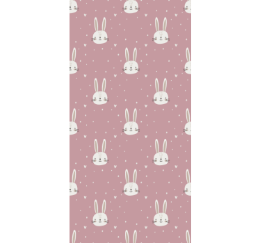Behangpapier kinderkamer roze boho patroon - TenStickers