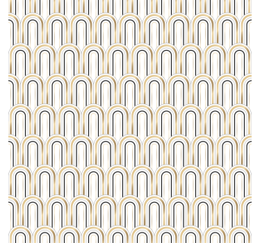 Behang geometrisch art deco geometrische figuren - TenStickers