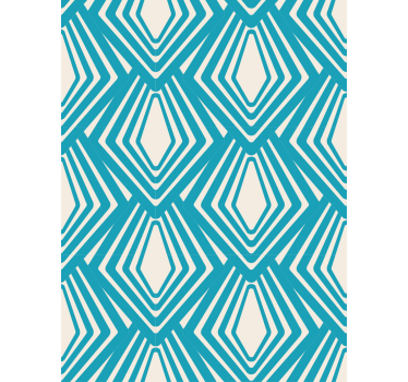 Behang geometrisch diamantpatroon - TenStickers