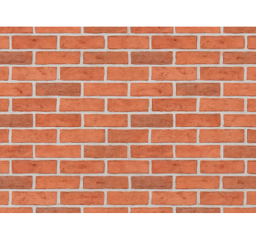 Behang baksteen klassieke rode bakstenen muur - TenStickers
