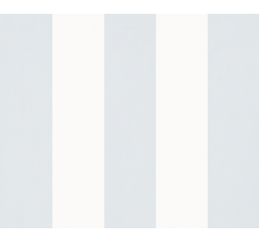 Behangpapier kinderkamer babyblauwe en witte strepen - TenStickers
