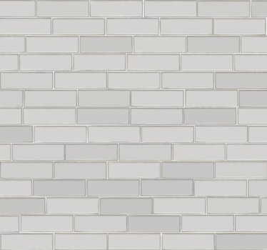 Witte bakstenen structuur behang - TenStickers