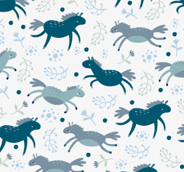 Dieren behang Behang met subtiele paarden - TenStickers
