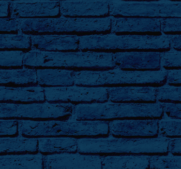 Behang baksteen Blauwe getextureerde baksteen - TenStickers