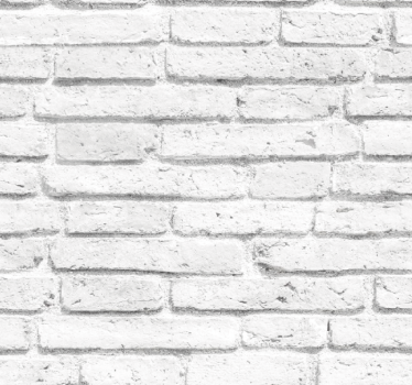 Behang witte baksteen patroon - TenStickers