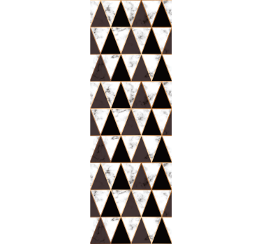 Geometrische marmeren driehoeken behang geometrisch - TenStickers