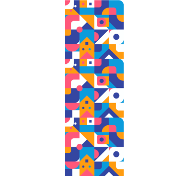 Geometrische abstractie behang geometrisch - TenStickers