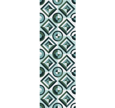 Geometrische patroon elegantie behang geometrisch - TenStickers