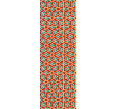 Caleidoscoopsymmetrie behang geometrisch - TenStickers
