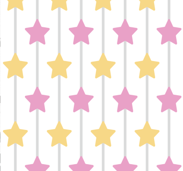 Baby-sterrenslaap babykamer behang - TenStickers