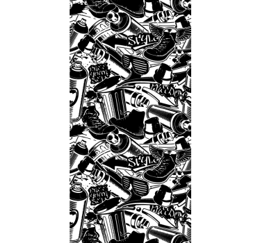 Essentiële graffiti behang kunst - TenStickers